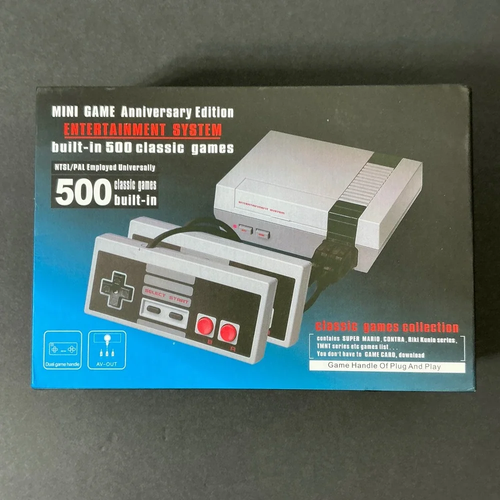 Mini Game Anniversary Edition Entertainment System 500 Built-In Games HST-838